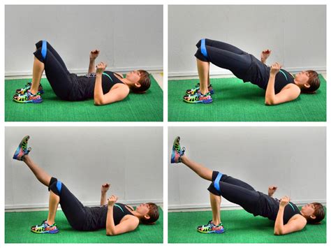 It’ll become pretty clear that a single leg glute bridge requires a strong core! Variation 3: Raised glute bridges. To increase the range of movement a little, ... You can do the glute bridge on one leg or use additional weight. Sources for this article. We at foodspring use only high-quality sources, including peer-reviewed studies, to ...
